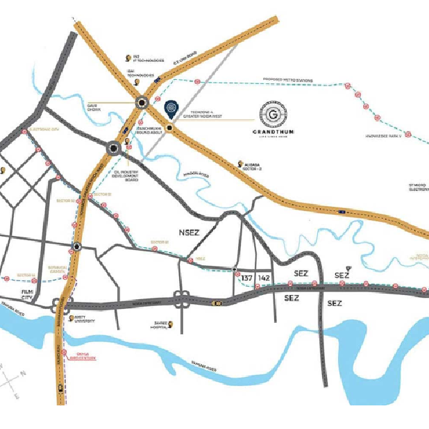 Grandthum Location Map